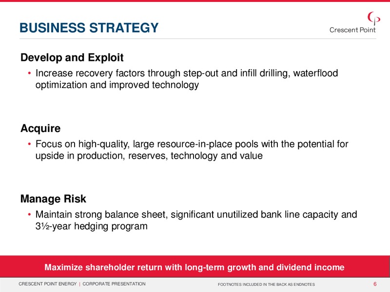 March 2015 Corporate Presentation – Crescent Point Energy Corp. – slide 5
