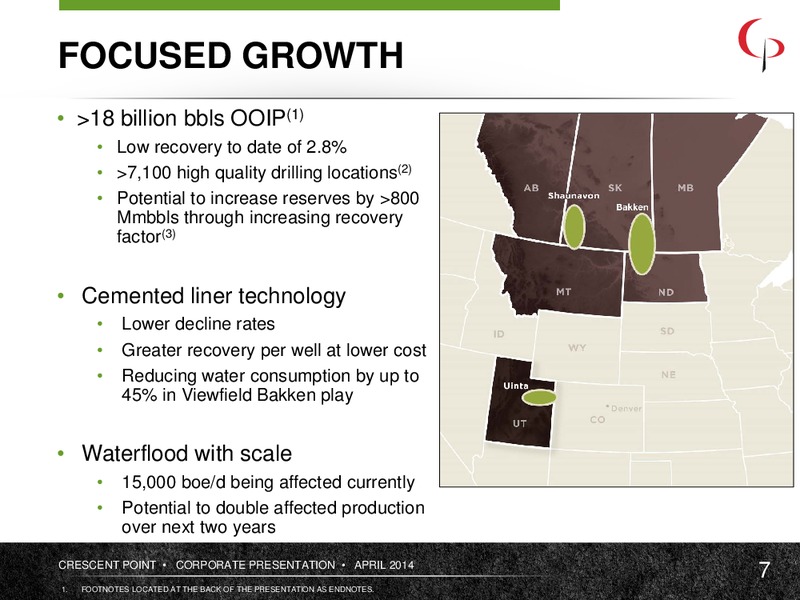 CORPORATE PRESENTATION – Crescent Point Energy Corp. – slide 6