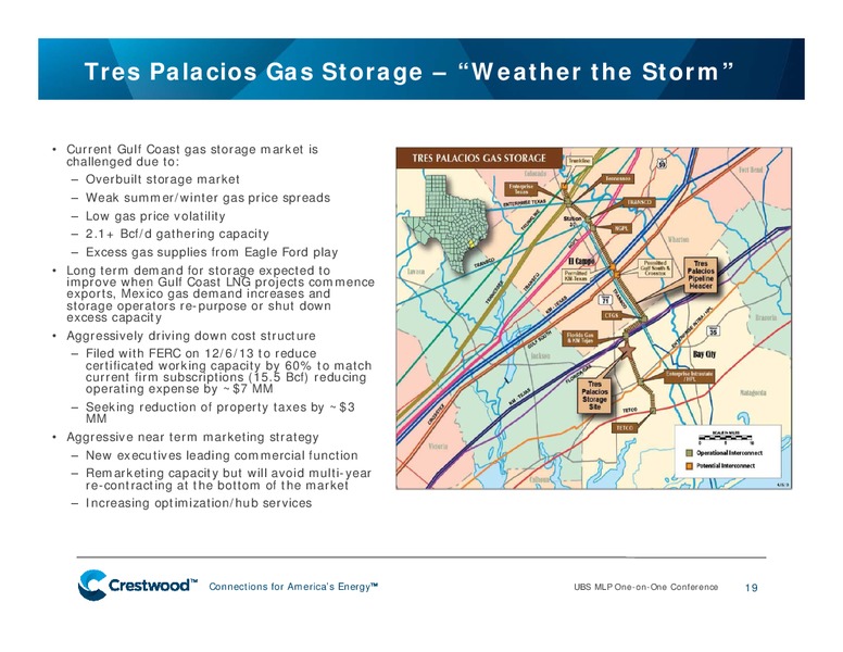 UBS Global Energy Presentation MLP One on OneTitle Conference – Crestwood Midstream Partners Lp – slide 18