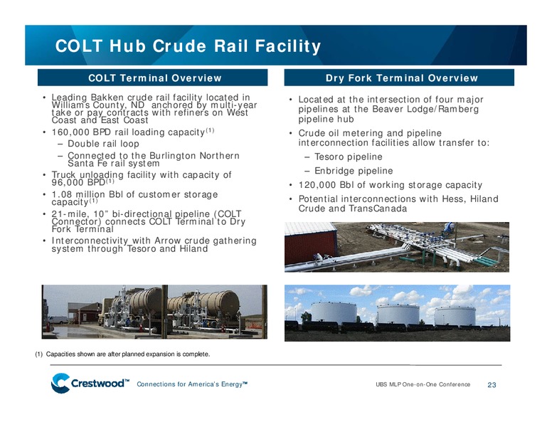 UBS Global Energy Presentation MLP One on OneTitle Conference Presentation – Crestwood Midstream Partners Lp – slide 22