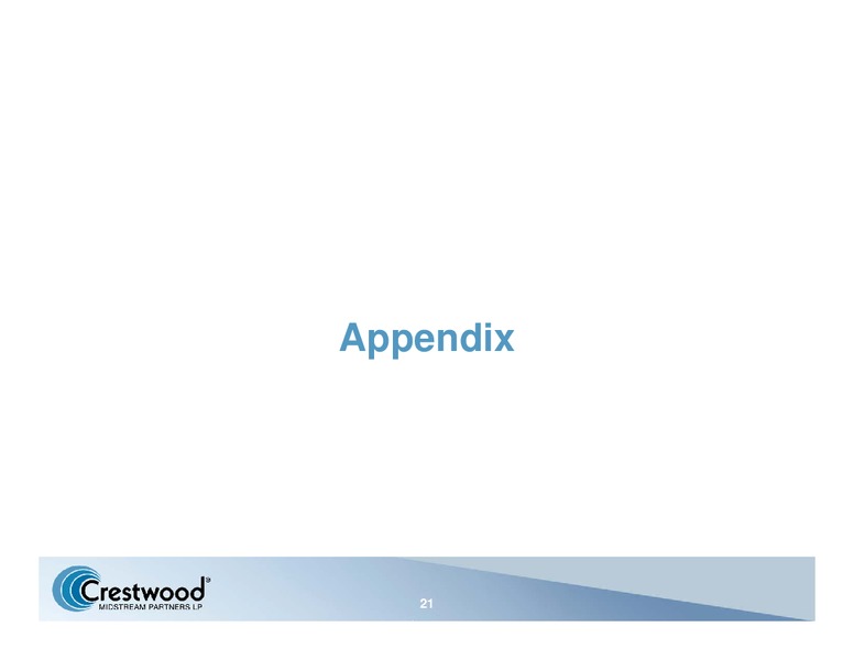 RBC CAPITAL MARKETS 2013 MLP CONFERENCE – Crestwood Midstream Partners Lp – slide 20
