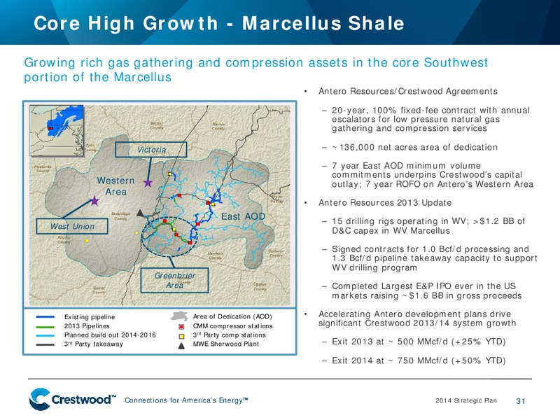 2014 STRATEGIC PLAN – Crestwood Midstream Partners Lp – slide 30
