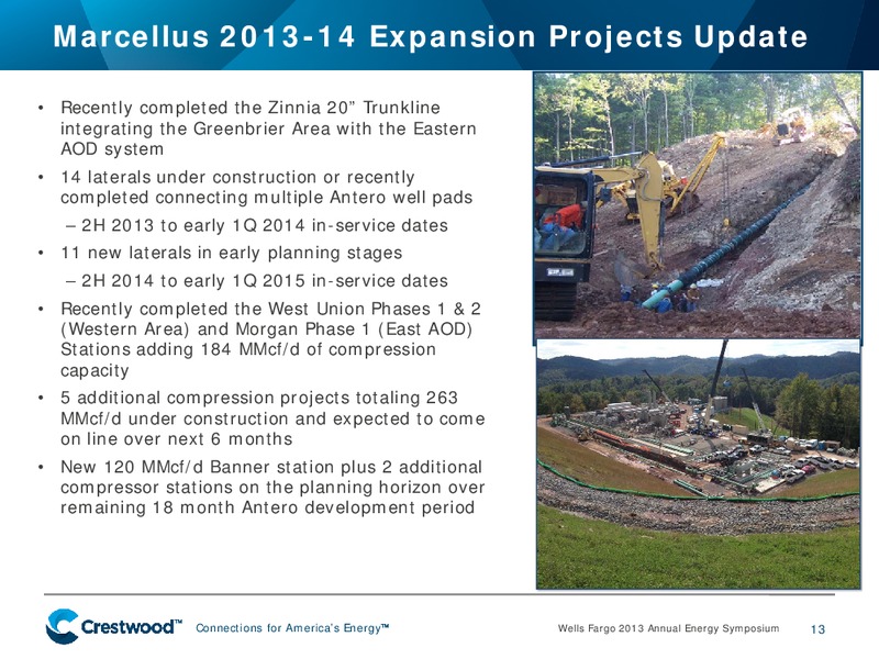 WELLS FARGO 2013 ANNUAL ENERGY PRESENTATION – Crestwood Midstream Partners Lp – slide 12