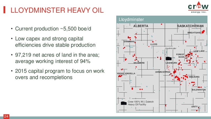 Corporate Presentation – Crew Energy Inc. – slide 23