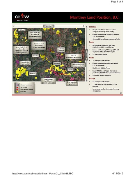 DAHLMAN ROSE & COS CANADIAN ENERGY EXECUTIVE FORUM – Crew Energy Inc. – slide 18