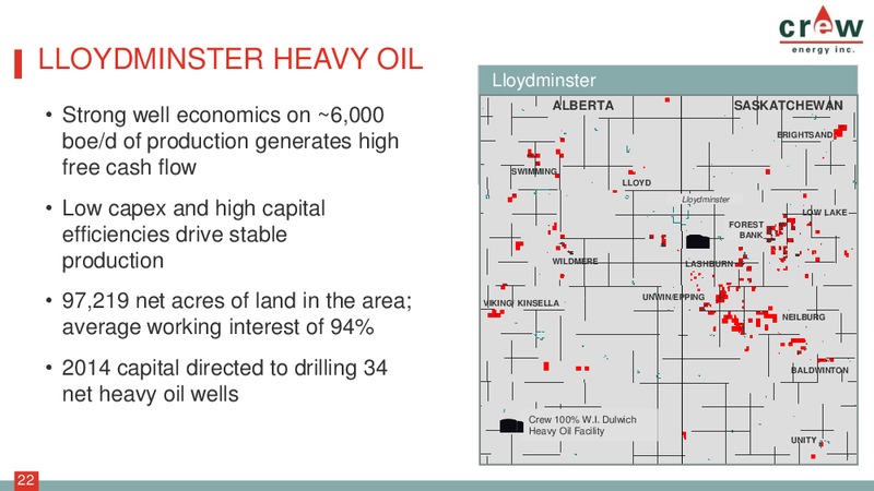 Corporate Presentation – Crew Energy Inc. – slide 21