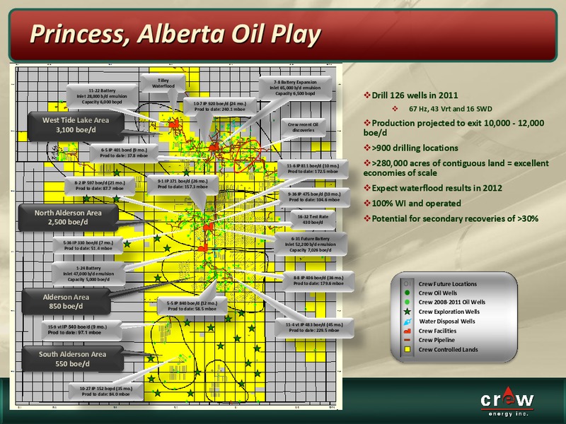 OCTOBER 2011 CORPORATE PRESENTATION – Crew Energy Inc. – slide 6