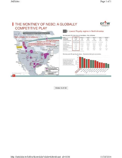 FIRSTENERGY CAPITAL ENERGY GROWTH CONFERENCE – Crew Energy Inc. – slide 6