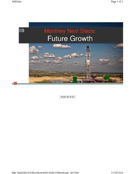 FIRSTENERGY CAPITAL ENERGY GROWTH CONFERENCE – Crew Energy Inc. – slide 20