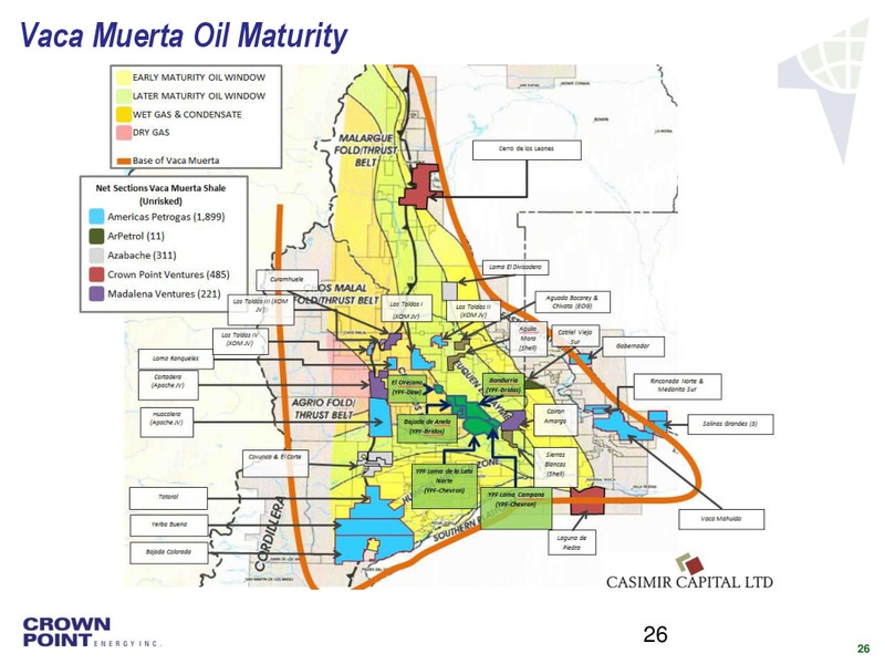CORPORATE PRESENTATION – Crown Point Energy Inc. – slide 24