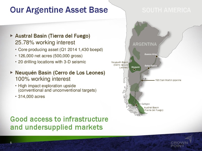 CORPORATE PRESENTATION – Crown Point Energy Inc. – slide 3