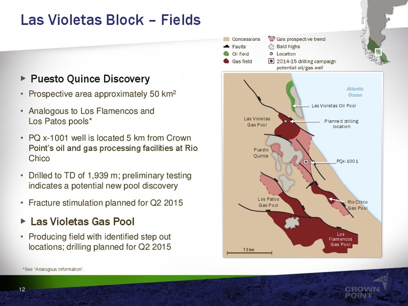 APRIL 2015 CORPORATE PRESENTATION – Crown Point Energy Inc. – slide 10