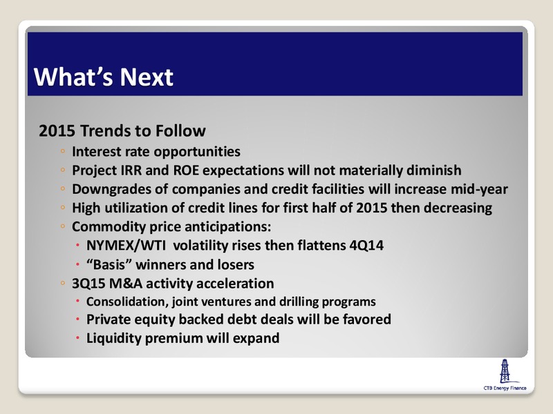 IPAA Private Capital Conference – Ctb Energy Finance Group – slide 11