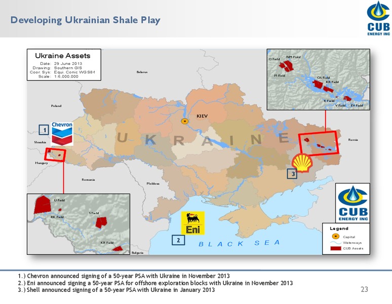 Investor Presentation – Cub Energy Inc. – slide 22