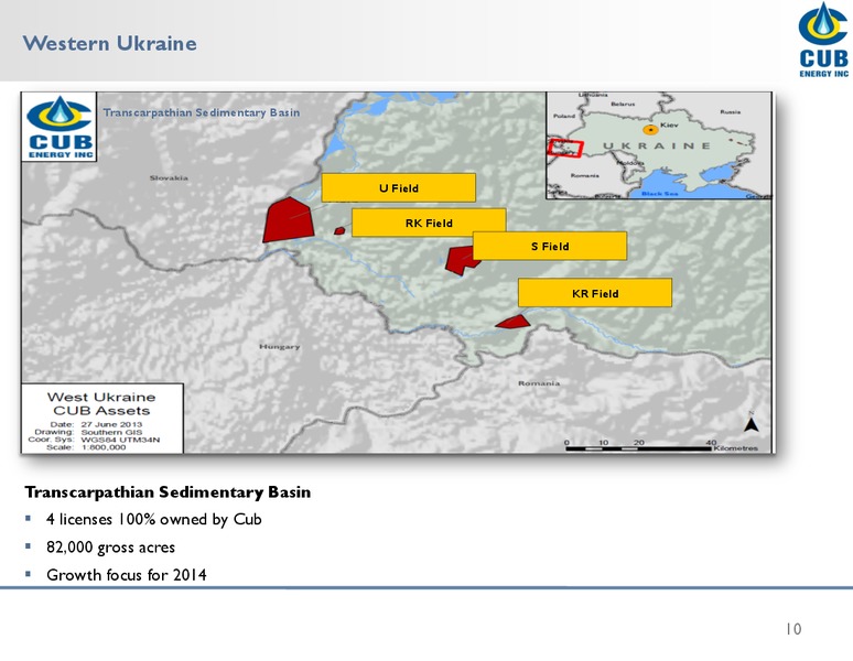 INVESTOR PRESENTATION – Cub Energy Inc. – slide 9