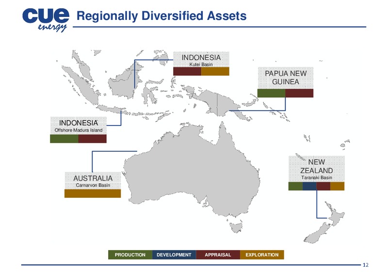 INVESTOR PRESENTATION – Cue Energy Resources Limited – slide 13
