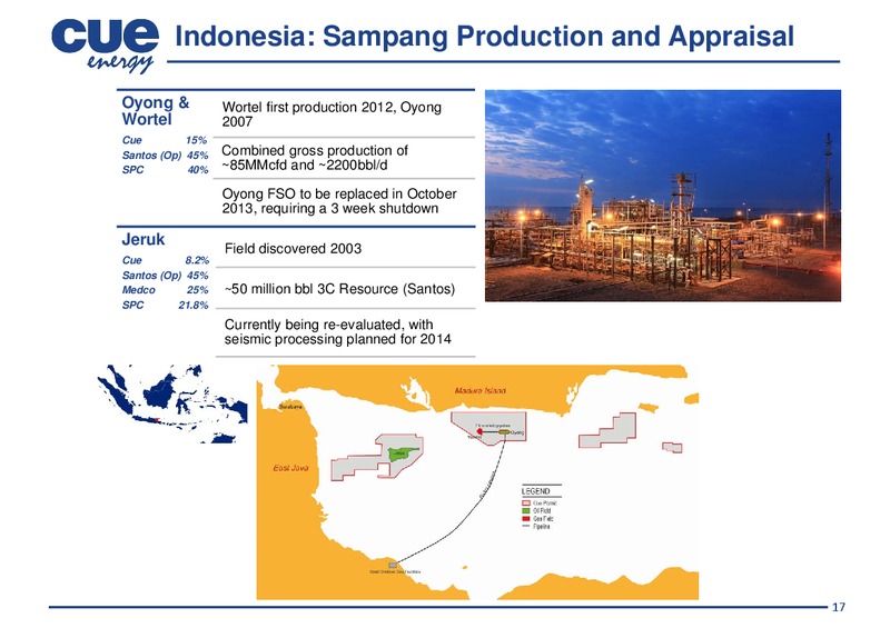 INVESTOR PRESENTATION – Cue Energy Resources Limited – slide 18