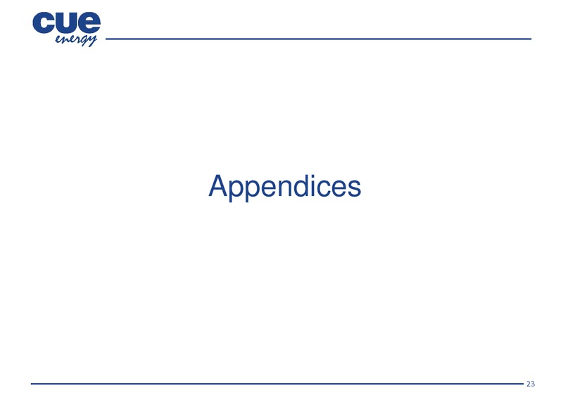 INVESTOR PRESENTATION – Cue Energy Resources Limited – slide 24
