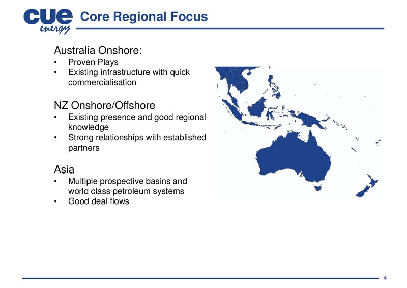 Company Overview – Cue Energy Resources Limited – slide 9