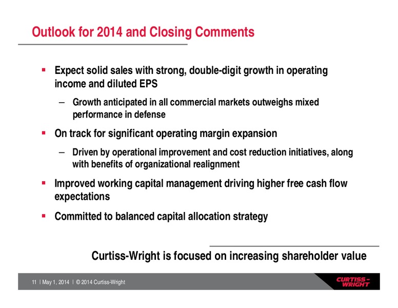 1Q 2014 Earnings Conference Call – Curtiss-Wright Corp. – slide 10