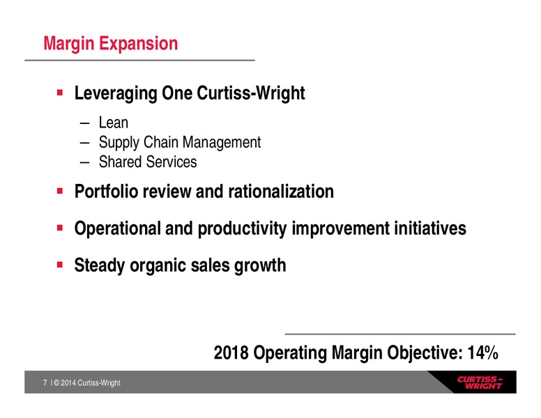 INVESTOR OVERVIEW FOURTH QUARTER 2014 – Curtiss-Wright Corp. – slide 6
