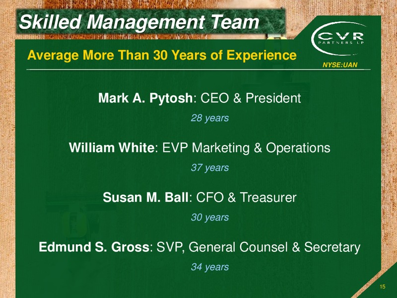 INVESTOR PRESENTATION – Cvr Partners Lp – slide 14