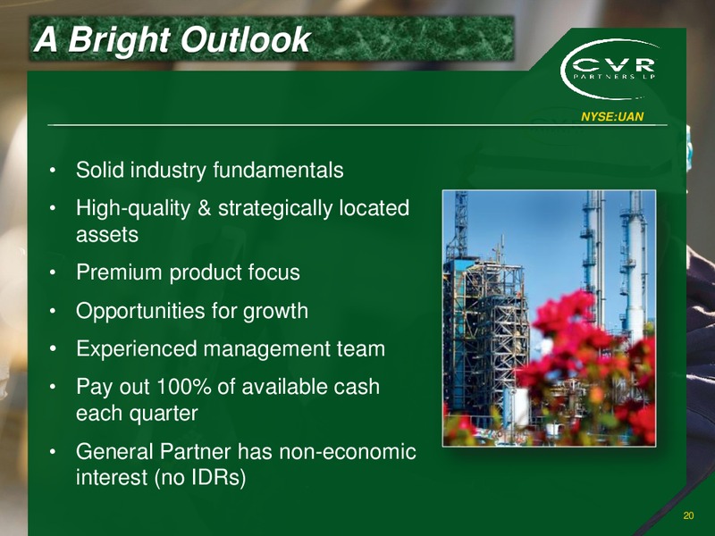 Investor Presentation – Cvr Partners Lp – slide 19