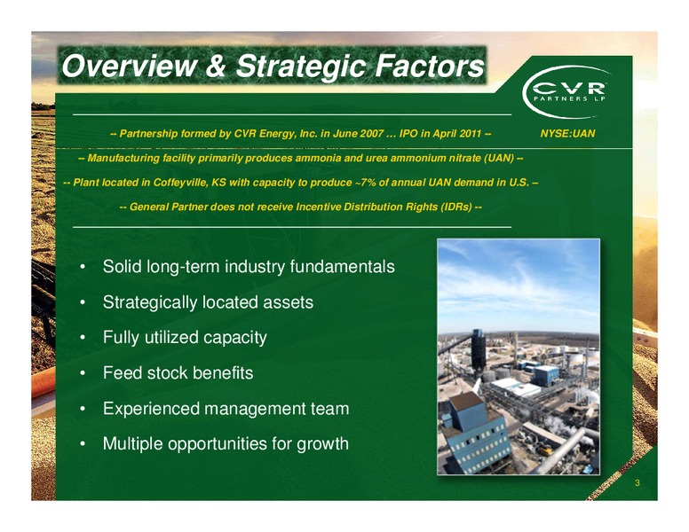 May 2015 Investor Presentation – Cvr Partners Lp – slide 2