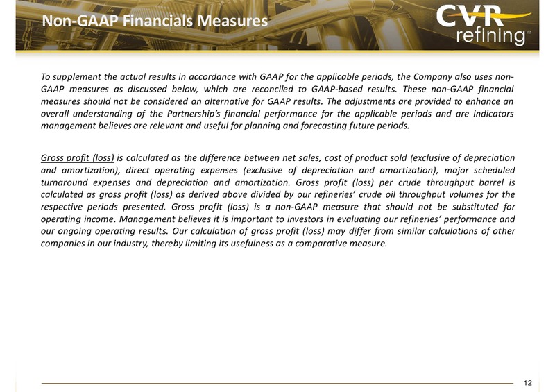 3rd Quarter 2014 Earnings Report – Cvr Partners Lp – slide 12