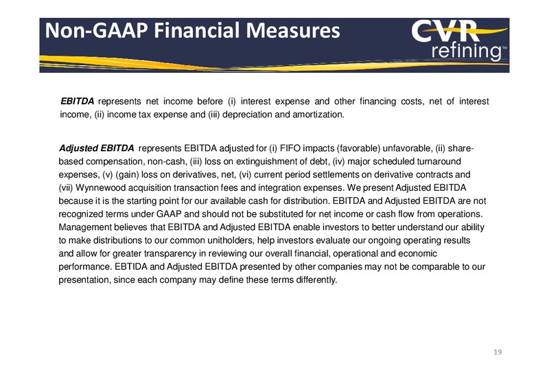 Investor Presentation – Cvr Refining Lp – slide 18