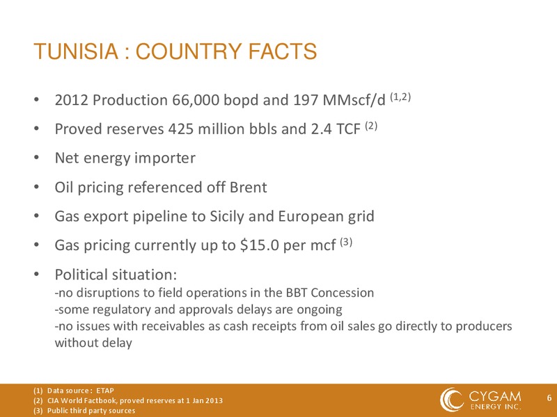 AGM Presentation – Cygam Energy Inc. – slide 6