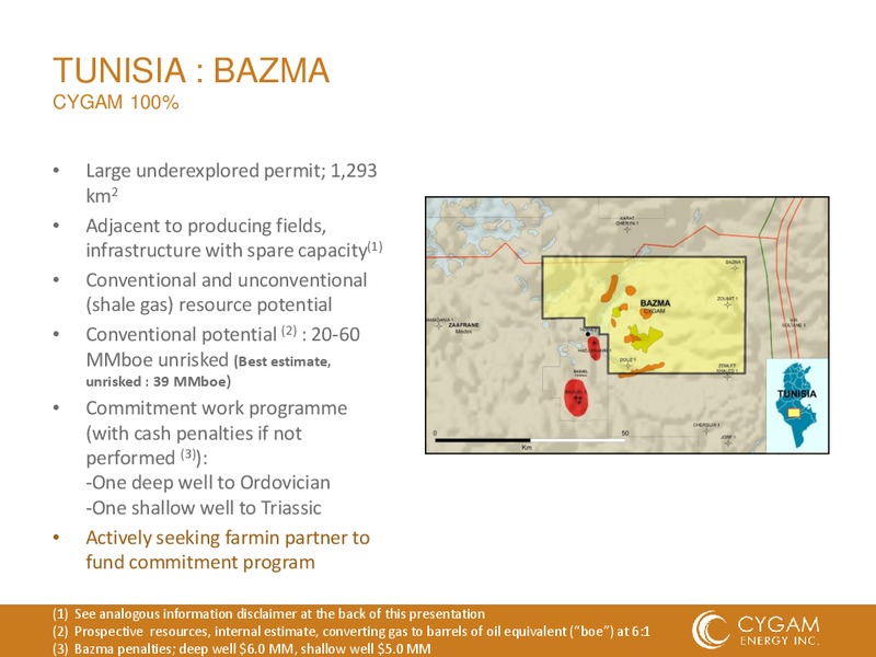 AGM PRESENTATION – Cygam Energy Inc. – slide 15