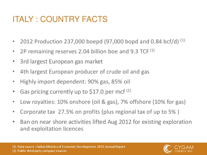 AGM PRESENTATION – Cygam Energy Inc. – slide 17