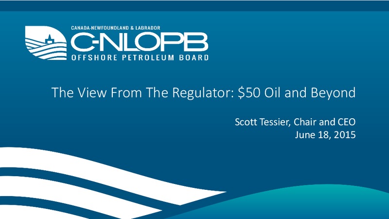 JUNE 2015 INVESTOR PRESENTATION – C-NLOPB – slide 1