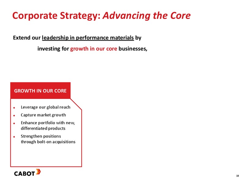 2016 Investor Day – Cabot Corp – slide 18