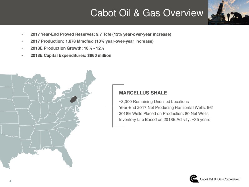 2Q 2018 Earnings Conference Call – Cabot Oil & Gas Corp – slide 3