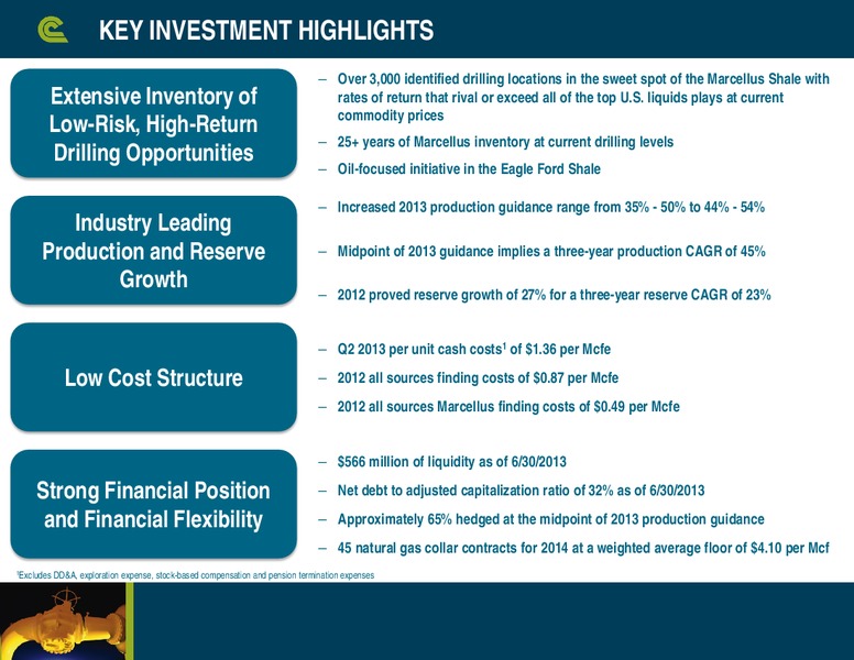 Barclays CEO Energy Power Conference – Cabot Oil & Gas Corp – slide 2