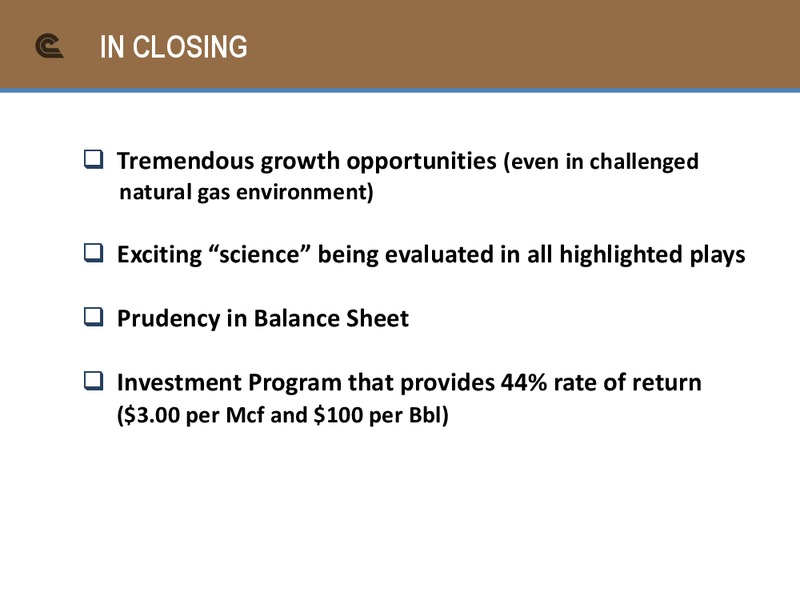 Howard Weil Energy Conference – Cabot Oil & Gas Corp – slide 31