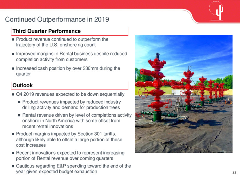November 2019 Investor Presentation – Cactus Inc – slide 21