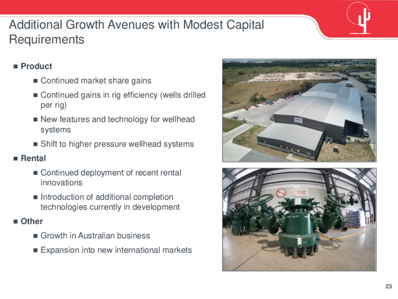 November 2019 Investor Presentation – Cactus Inc – slide 22