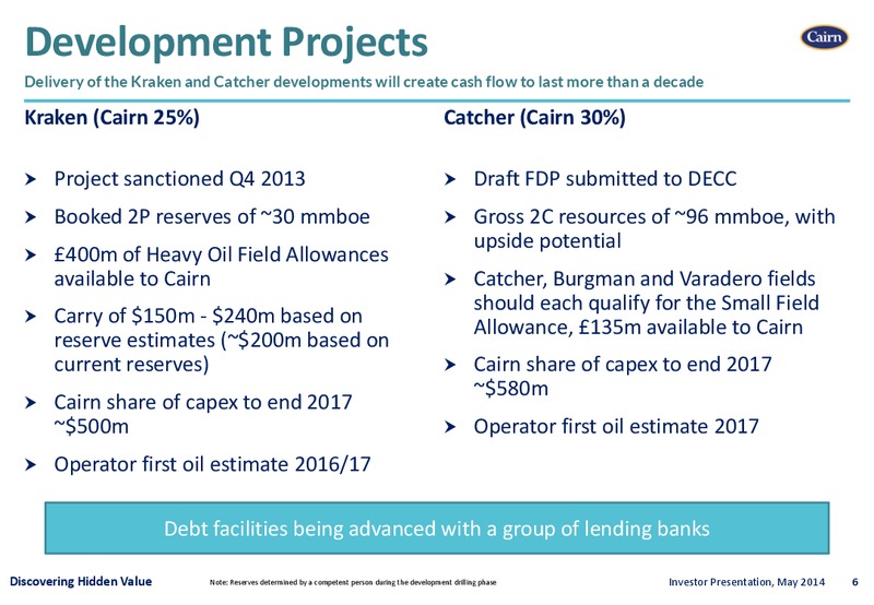 INVESTOR PRESENTATION – Cairn Energy Plc – slide 5