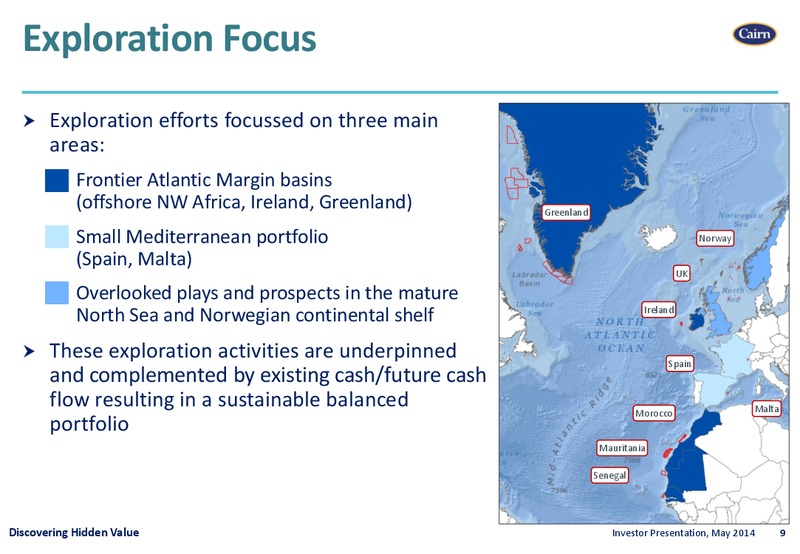 INVESTOR PRESENTATION – Cairn Energy Plc – slide 8