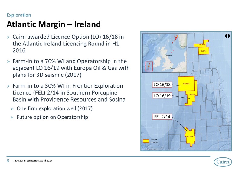April 2017 Investor Presentation – Cairn Energy Plc – slide 7