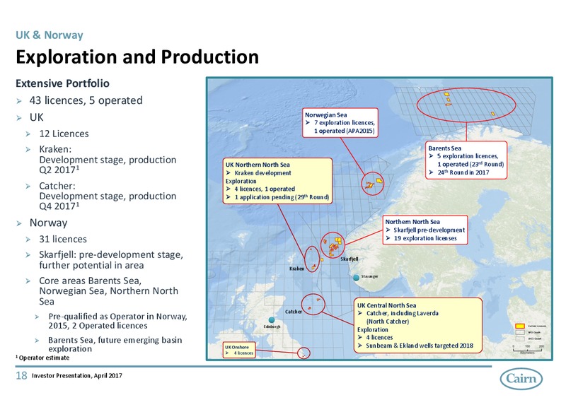 April 2017 Investor Presentation – Cairn Energy Plc – slide 17
