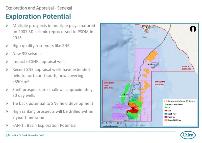 Africa Oil Week – Cairn Energy Plc – slide 13