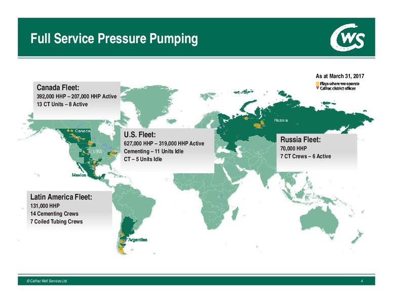 May 2017 Annual General Meeting – Calfrac Well Services Ltd. – slide 3