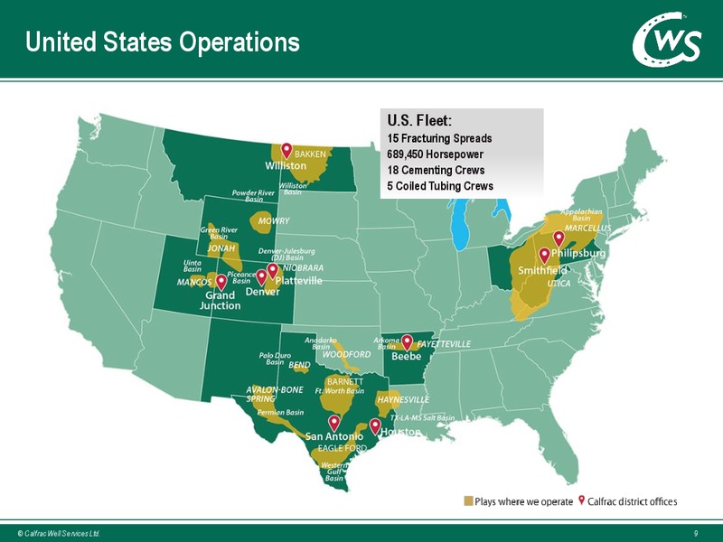 September 2015 Investor Presentation – Calfrac Well Services Ltd. – slide 8