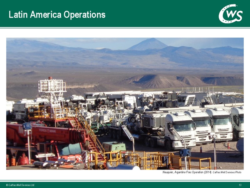September 2015 Investor Presentation – Calfrac Well Services Ltd. – slide 12