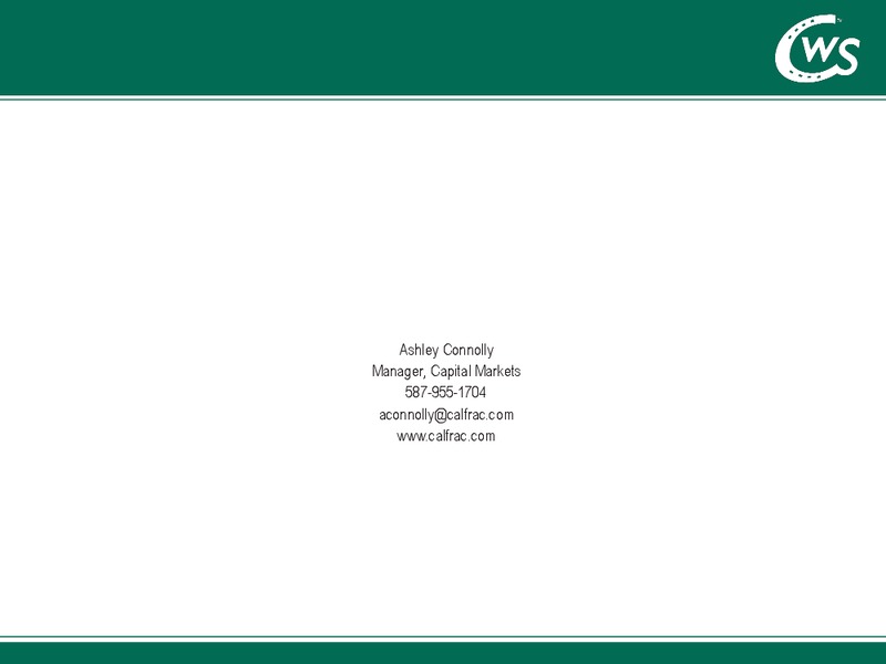September 2015 Investor Presentation – Calfrac Well Services Ltd. – slide 27