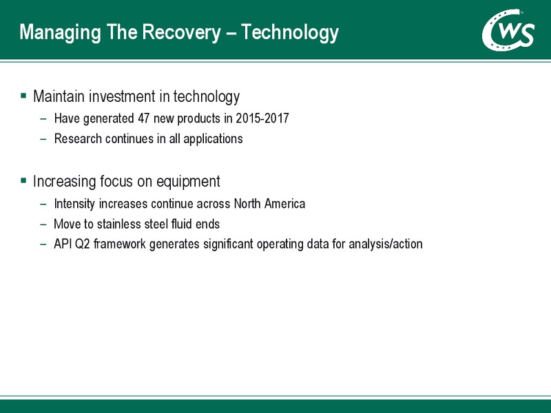 Q3 2017 Investor Presentation – Calfrac Well Services Ltd. – slide 12